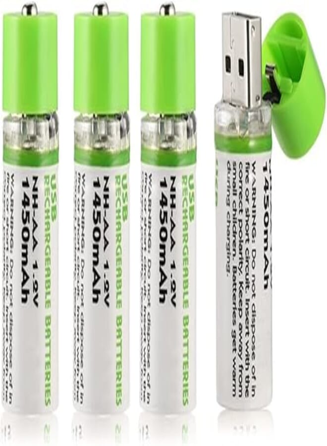 سكيدو Skeido Usb Aa Battery 1.2 V 1450mAh